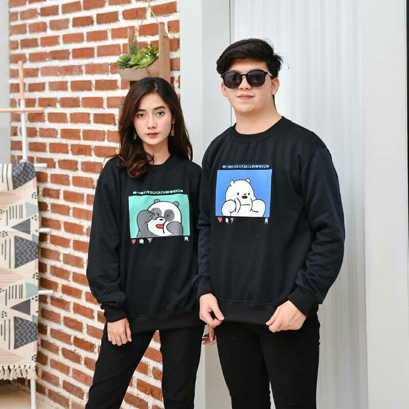 Áo Hoodie In Hình Gấu Bắc Cực Và Gấu Trúc Đáng Yêu Cho Nam Nữ