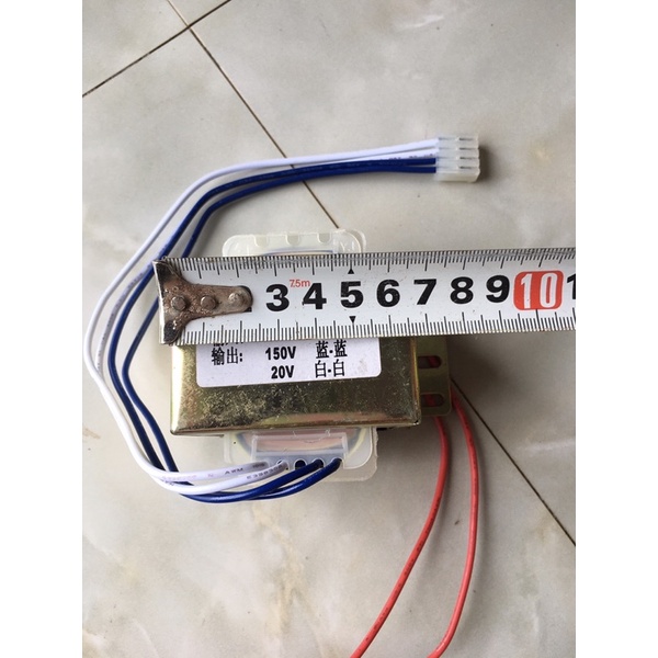 Biến áp cách ly 220 VAC , 50 - 60Hz , áp ra 150 VACvà 20VAC