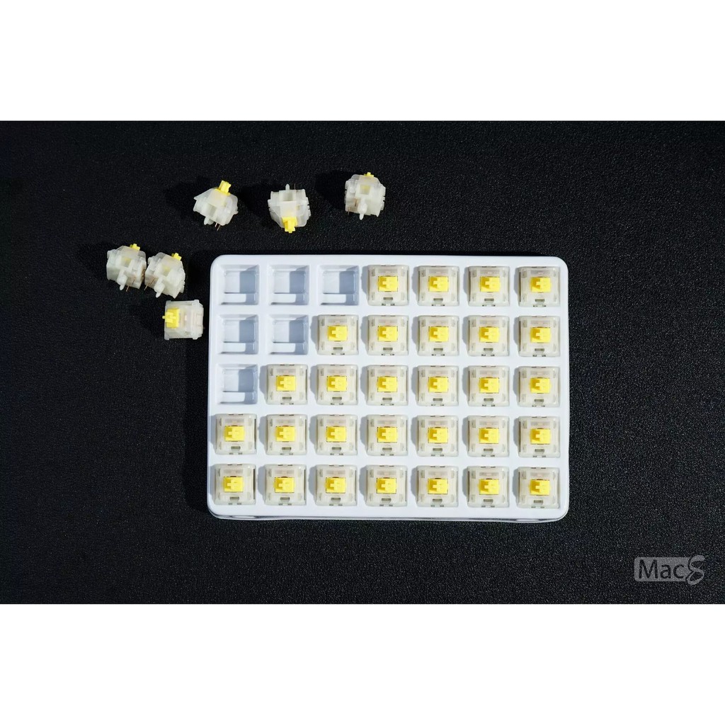 Bộ switch dành cho bàn phím cơ Gateron Milky Yellow Pro Switch  - bộ 35 Switch