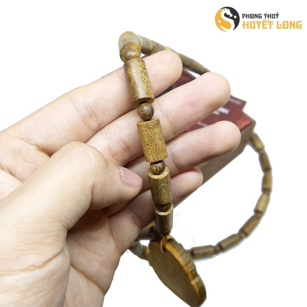 Dây Chuyền Gỗ Trầm Hương Gồm Mặt Và Dây, Vòng Cổ Trầm Hương Phong Thủy Phật Di Lặc, Phật Tổ, Quan Công