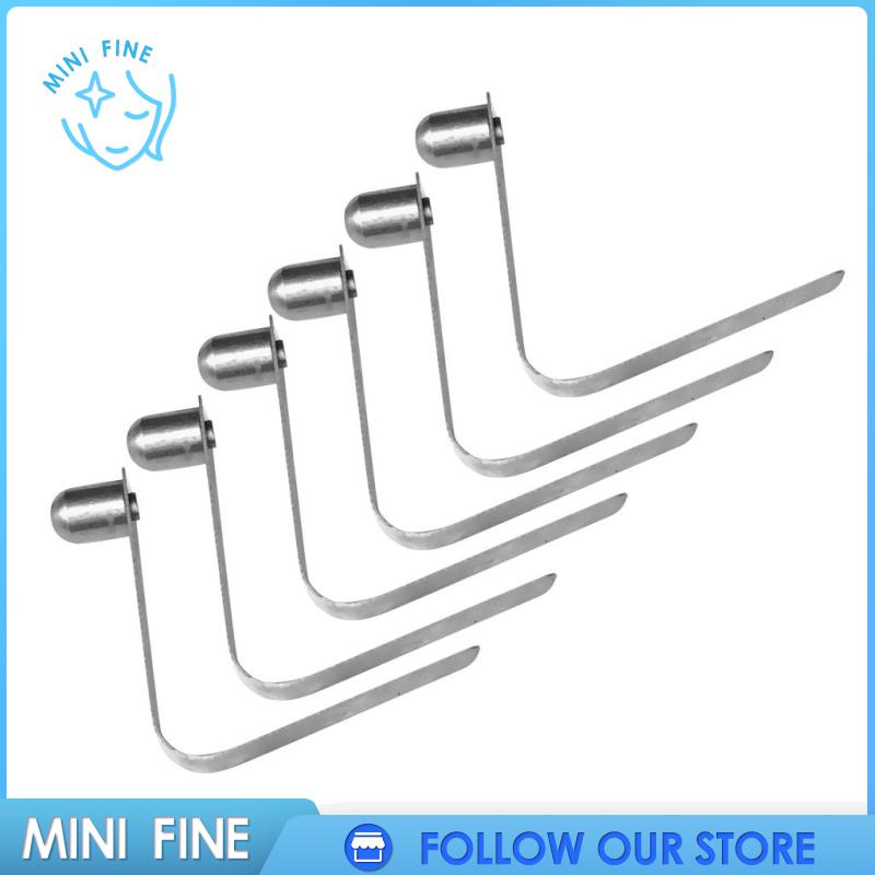 Set 6 Kẹp Lò Xo Bằng Thép Không Gỉ Màu Bạc Chuyên Dụng Cho Lều Thuyền Kayak