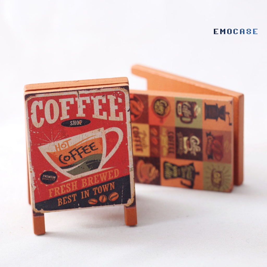 Ny-đồ Chơi Bảng Hiệu Mini Kết Cấu Tinh Tế Quyến Rũ Bắt Mắt Kết Cấu Bằng Gỗ Mi