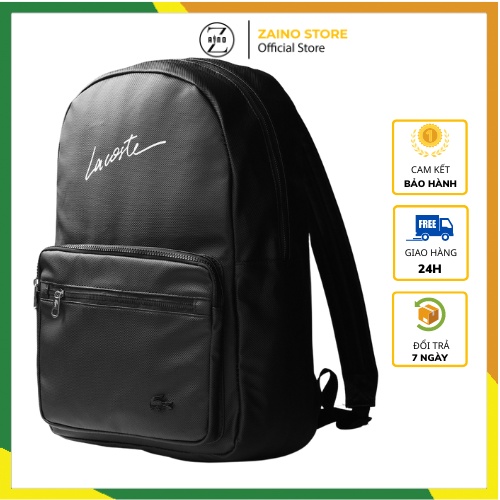 Balo laptop đi học đi làm lacoste chất liệu da si cao cấp thiết kế trẻ trung kiểu dáng hiện đại chống thấm nước cực tốt