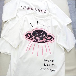 Áo thun tay lỡ yellow sticker unisex