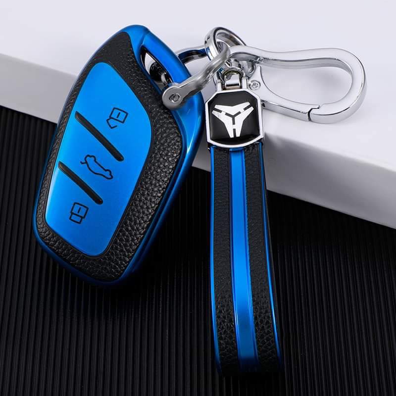 Ốp khóa xe MG ,MG ZS, MG HS - Chất liệu Da TPU