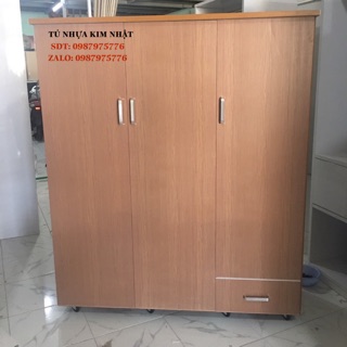 Tủ quần áo nhựa đài loan 3 cánh mở cao cấp freeship tphcm