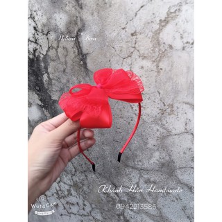 cài tóc nơ đỏ size 11,5cm * 8cm cho bé gái ( Ảnh thật )