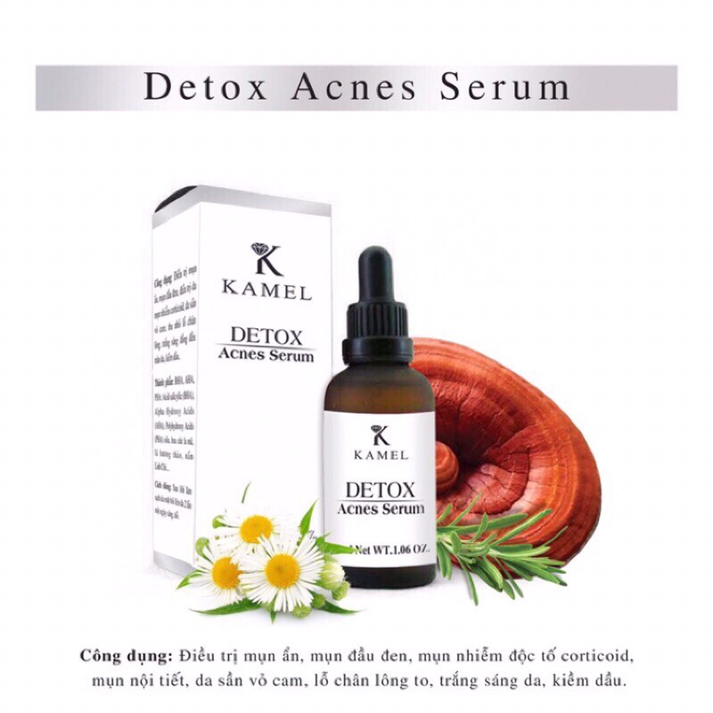 detox acnes serum- serum loại bỏ mụn Kamel 10ml