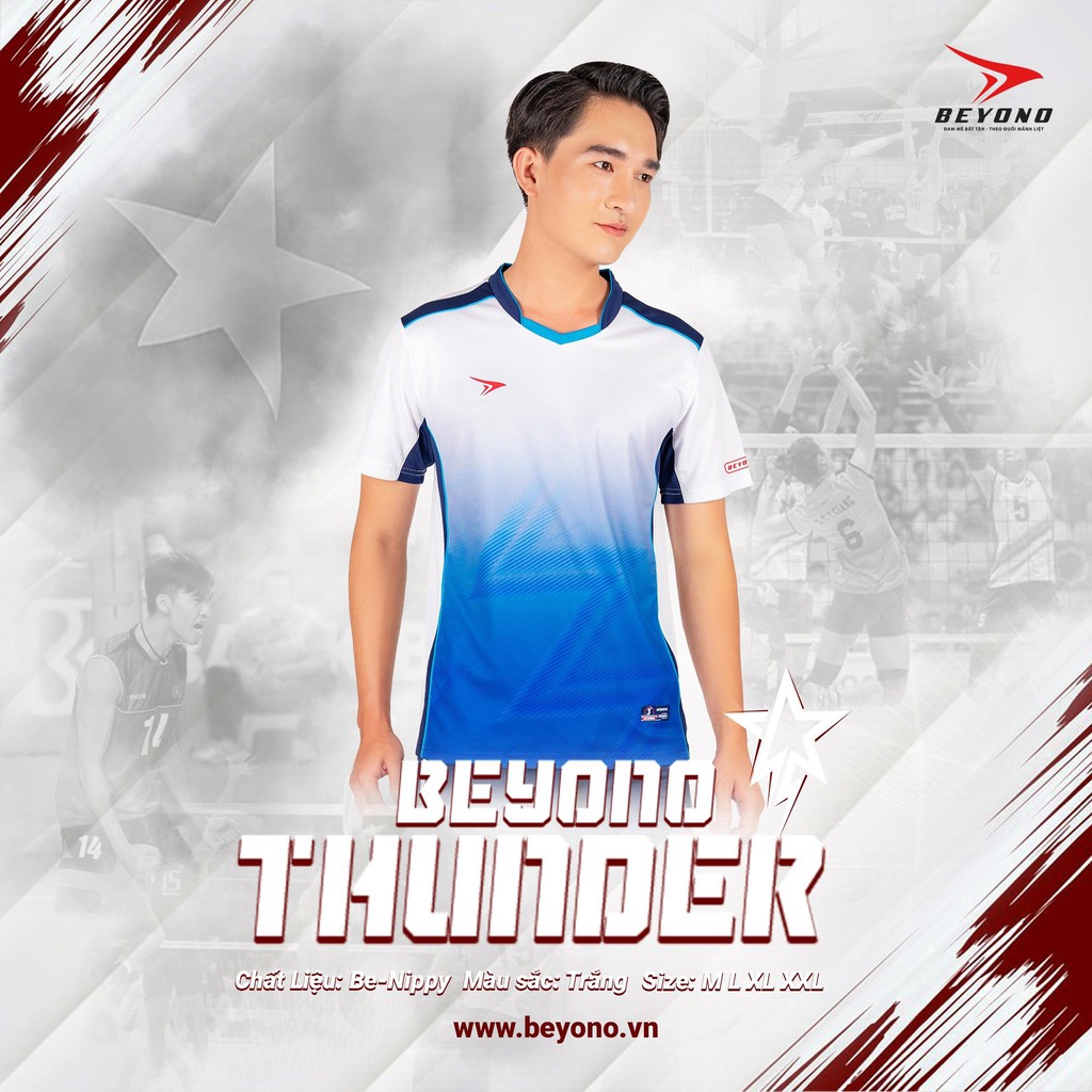 [4 màu] BỘ QUẦN ÁO BÓNG CHUYỀN NAM BEYONO THUNDER - TRANG PHỤC THỂ THAO CAO CẤP, MIỄN PHÍ IN ẤN