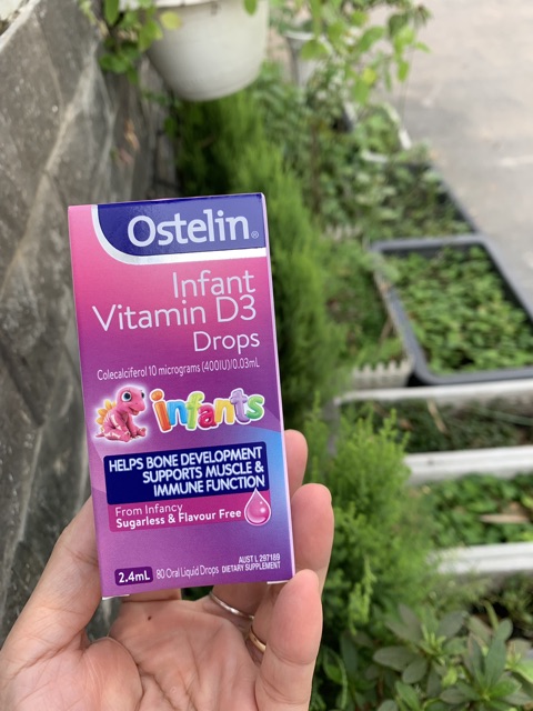 Ostelin Infant vitamin D3 Drops cho trẻ từ sơ sinh đến 12 tuổi