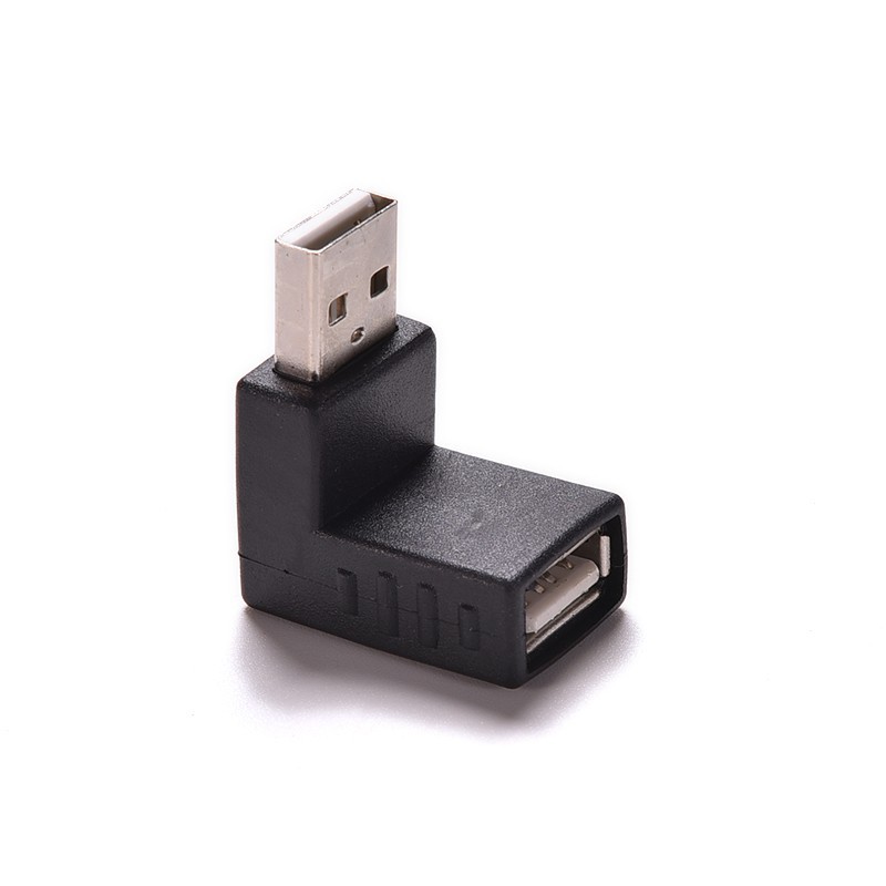 Đầu Nối Chuyển Đổi USB 2.0 Male Sang Female Góc 90 Độ