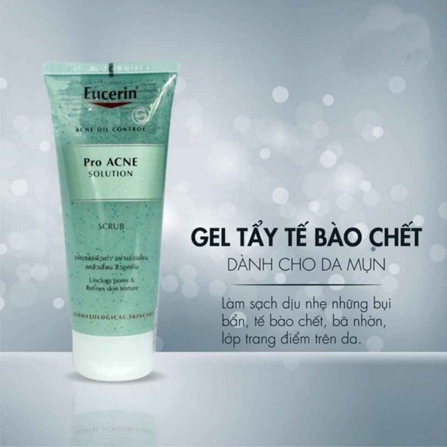 Eucerin Gel Tẩy Tế Bào Chết Ngăn Ngừa Mụn Proacne Scrub 100ml