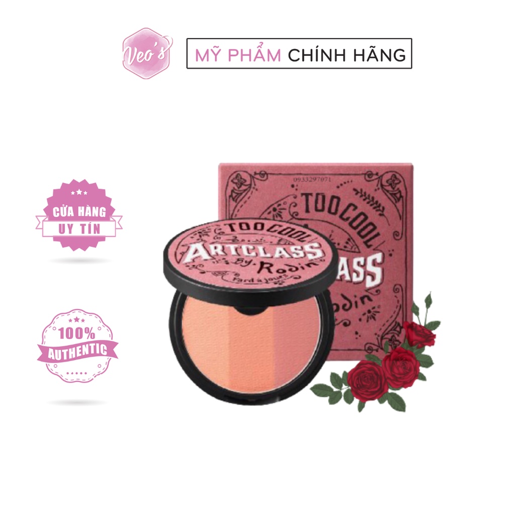 Phấn Má Hồng 3 Ô Too Cool For School Art Class By Rodin Blusher 8.7g