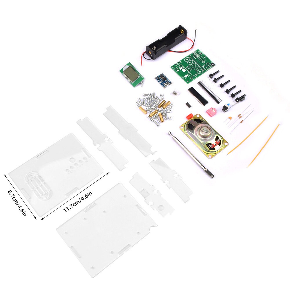 Bộ Khuếch Đại Âm Thanh Kỹ Thuật Số DIY Kèm Loa Vỏ Sò Ziqucu FM