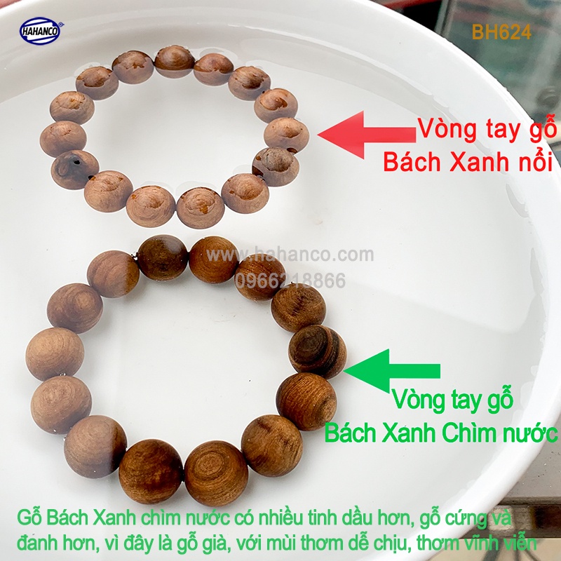 Vòng gỗ Tô Hợp Bách chìm trong nước hàng VIP - mùi thơm vĩnh viễn (BH624)