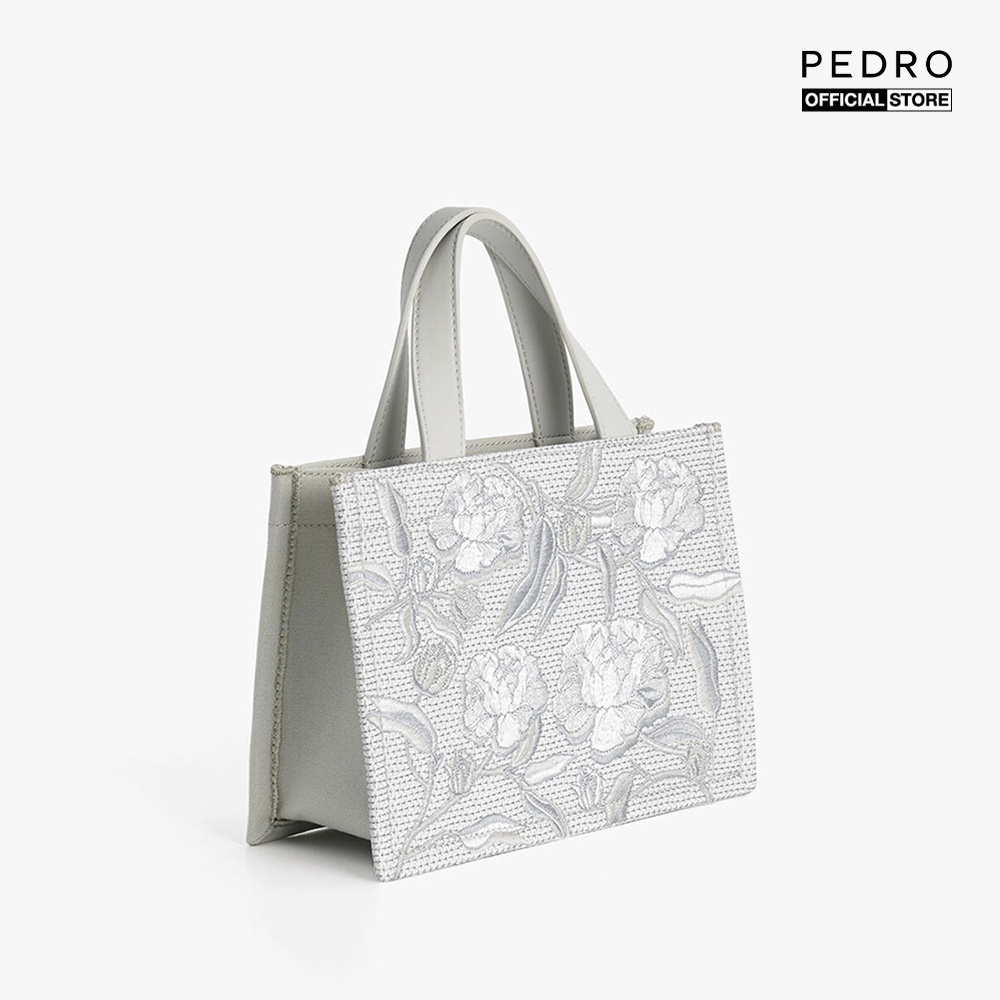 PEDRO - Túi xách tay nữ hình vuông Floral Bouquet Tote PW2-45060012-68