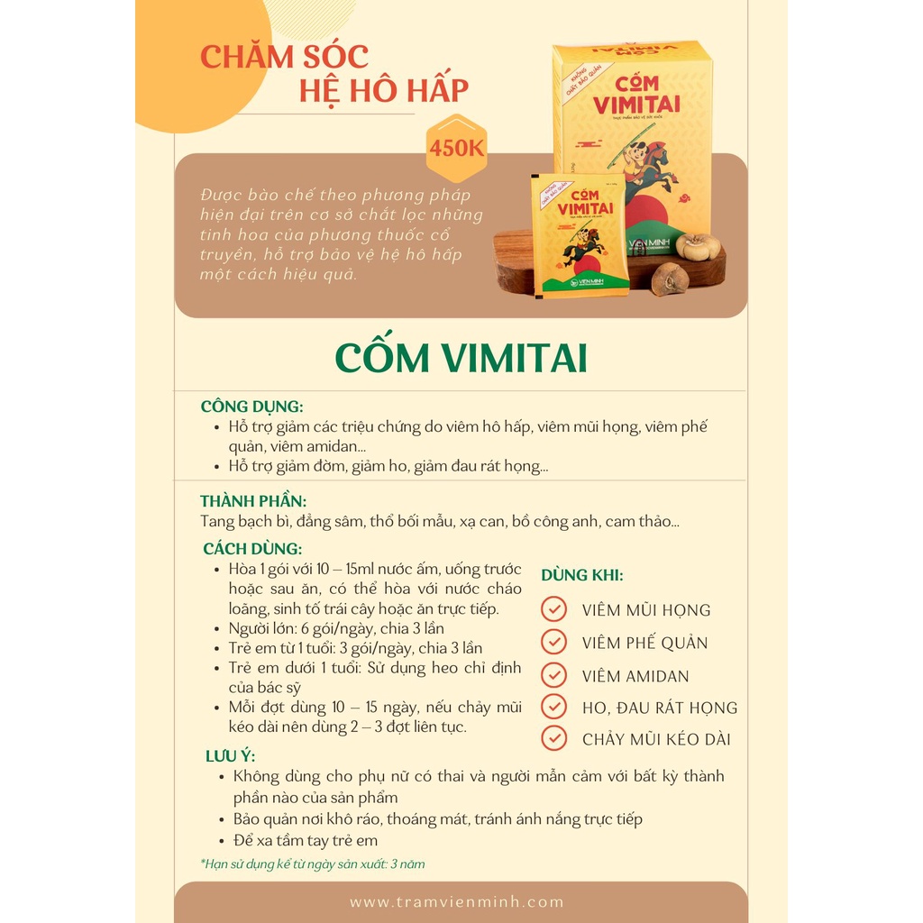 CỐM VIMITAI - VIÊN MINH ĐƯỜNG - HÀNG CHÍNH HÃNG