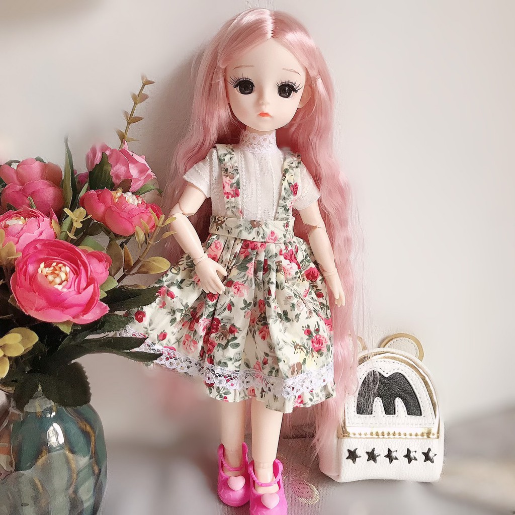 (Tặng kèm váy)Búp Bê Barbie Baboliy 30cm mặc đầm lolita