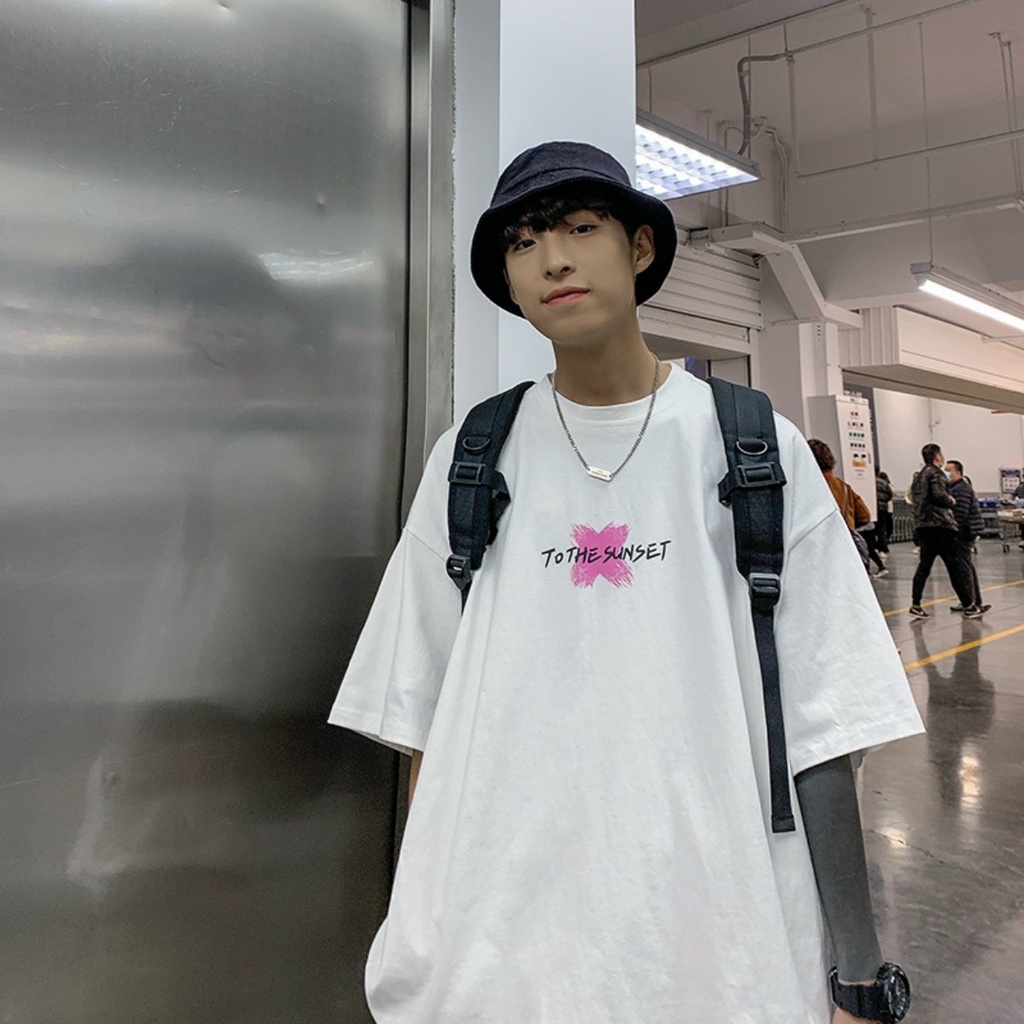 Áo Thun Tay Lỡ Nam, Unisex Form Rộng Chất Cotton Mát Mịn Thấm Hút Mồ Hôi | BigBuy360 - bigbuy360.vn