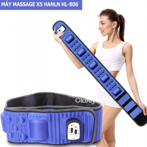 Đai Massage X5 Tan Mỡ Bụng Giảm Đau Mỏi Lưng Vai Gáy