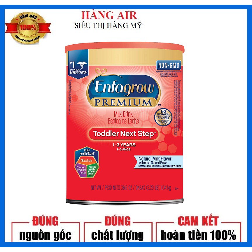 (Hàng air, có bill) Sữa Bột Enfagrow 1.04kg của Mỹ