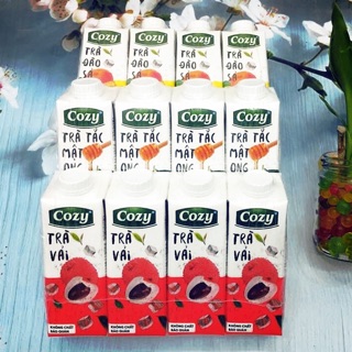 Combo 3 lốc Cozy Vải + Đào + Tắc mật ong Cozy 225ml