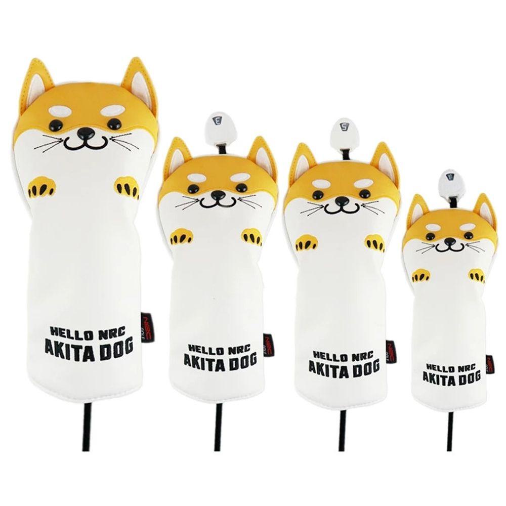 Vỏ Bọc Đầu Gậy Đánh Golf Chống Thấm Nước In Hoạt Hình Cún AKITA Dễ Thương