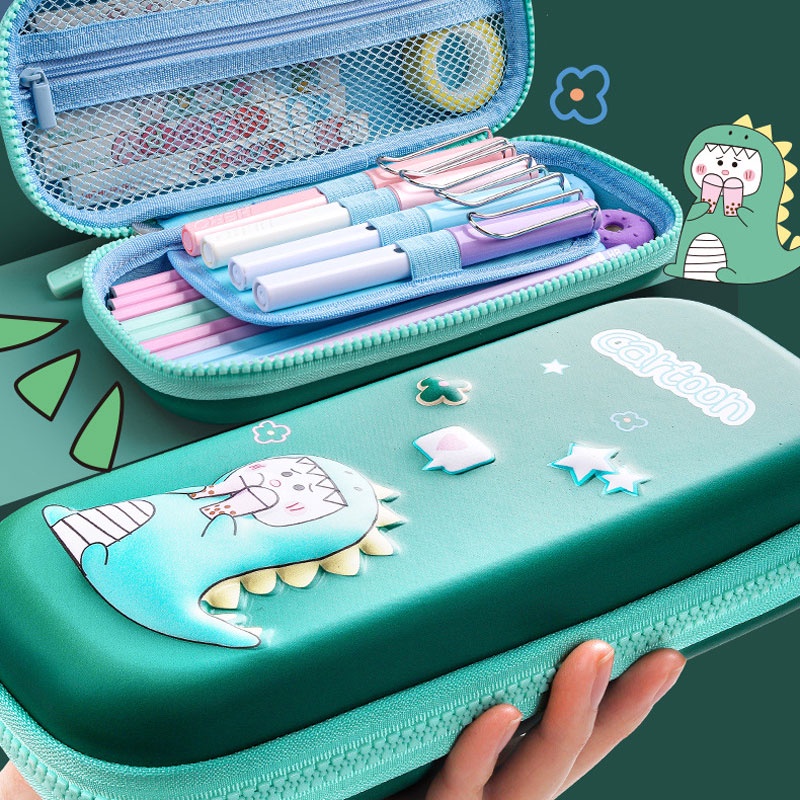 Túi Đựng Bút Hoạt Hình Kawaii Chống Thấm Nước Sức Chứa Lớn Cho Bé Gái