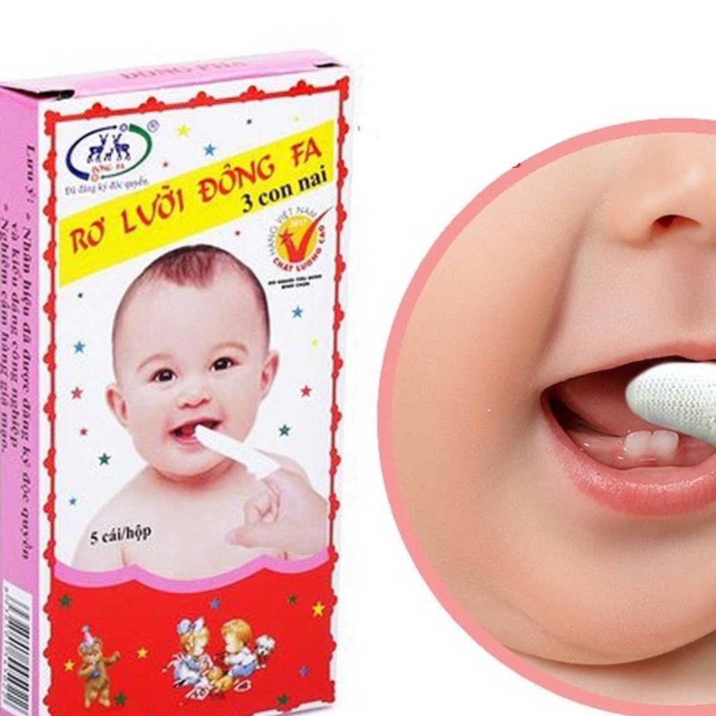 Rơ lưỡi đông pha siêu rẻ ( hộp 5 cái ) cho bé yêu