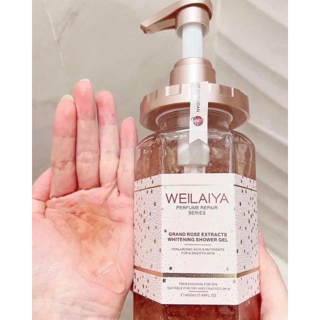 SỮA TẮM TRẮNG DA HOA HỒNG DAMASK WEILAYA 450ML