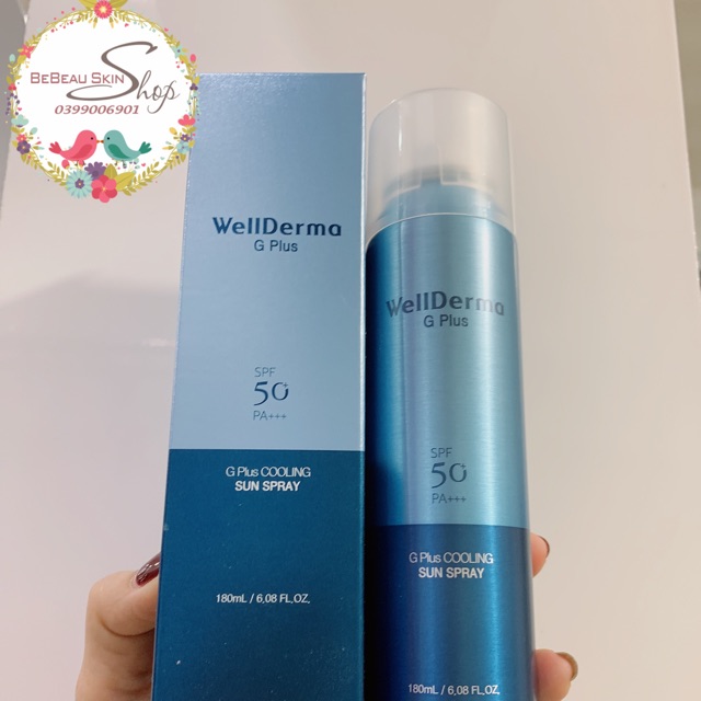 Xịt chống nắng WELLDERMA SUN SPRAY