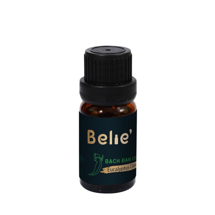 Tinh Dầu Bạch đàn chanh 10ml Belie' làm mỹ phẩm, xông thơm, thư giãn, giảm stress, khử mùi hôi phòng