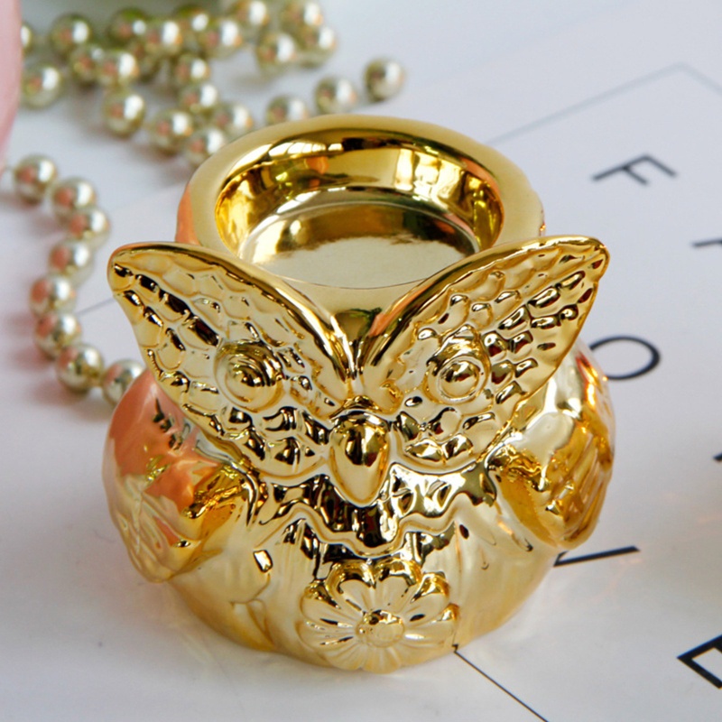 Cốc Sứ Đựng Nến Hình Cú Mèo Siêu Dễ Thương Trang Trí Bàn Tiệc Cưới