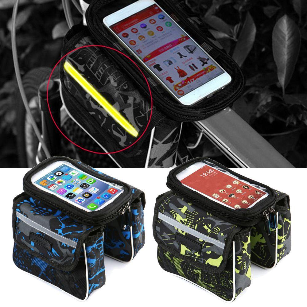 Túi Đựng Điện Thoại Màn Hình Cảm Ứng 6.2inch Gắn Khung Trước Xe Đạp
