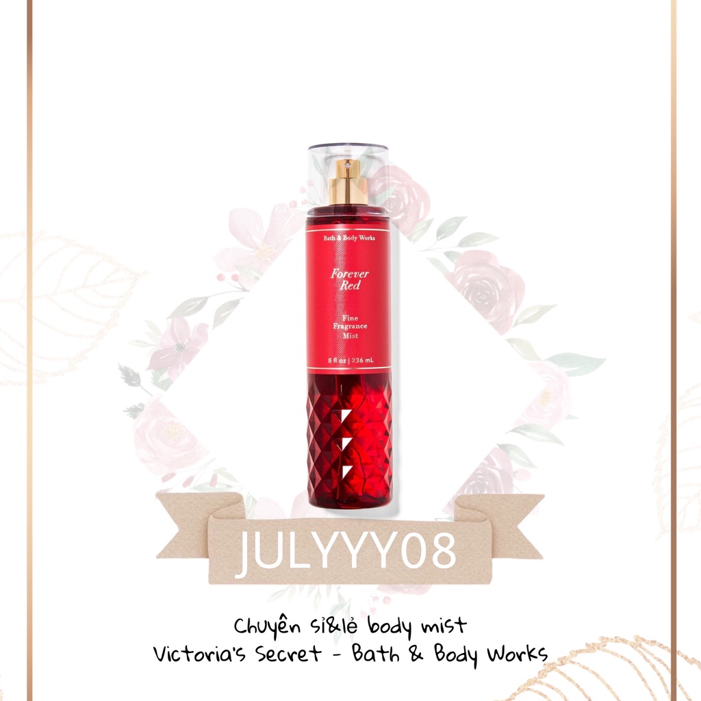 Xịt Thơm Toàn Thân Bath And Body Works - Forever Red +jɥȽÿ08+