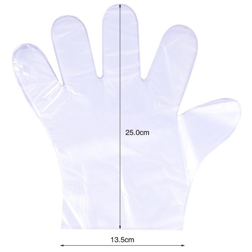 Set 100 Găng Tay Polythene Vệ Sinh Vệ Sinh Rau Củ Quả Dùng Một Lần Đa Ứng Dụng Cho Nhà Hàng/Nhà Hàng