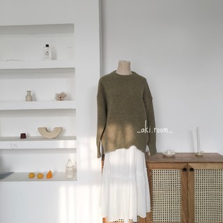 Áo len muối tiêu trơn sweater