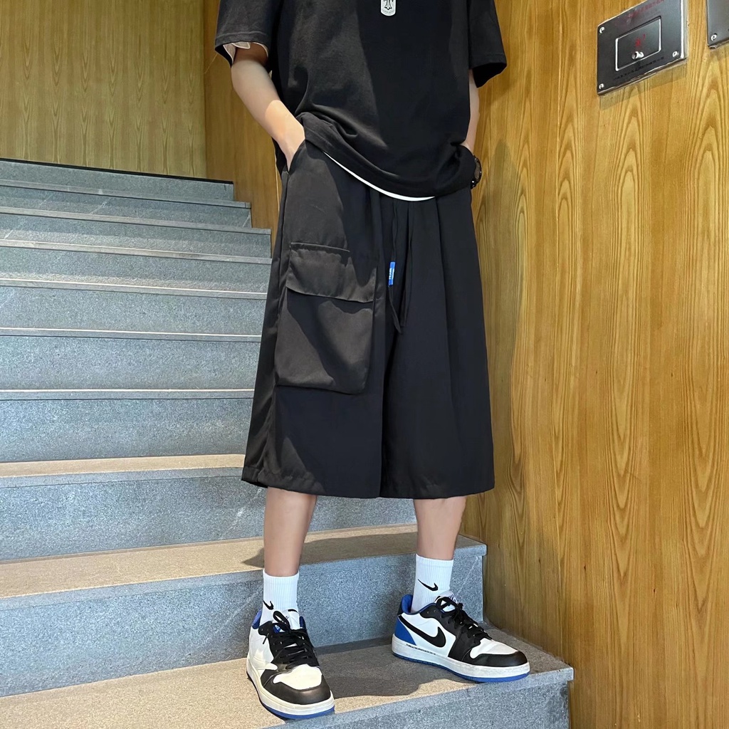 Quần ngắn ống rộng Phối Nhiều Túi Thời Trang Mùa Hè Dành Cho Nam / Size M-2XL