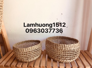 Giỏ cói tròn thưa