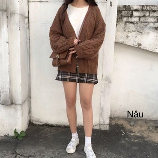 ÁO KHOÁC LEN CARDIGAN THỪNG (CÓ ẢNH THẬT)