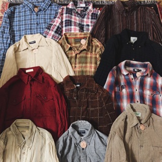 Sơ mi nhung tăm + Flannel