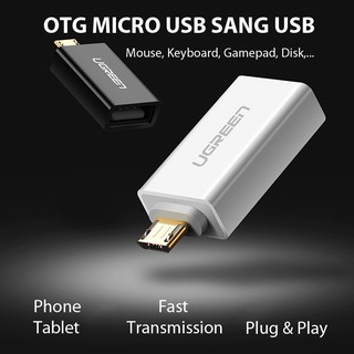 Đầu Chuyển Đổi OTG Micro USB Sang USB UGREEN