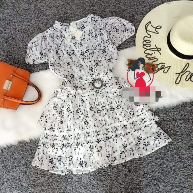 Đầm voan hoa nhí combo chọn live.     .