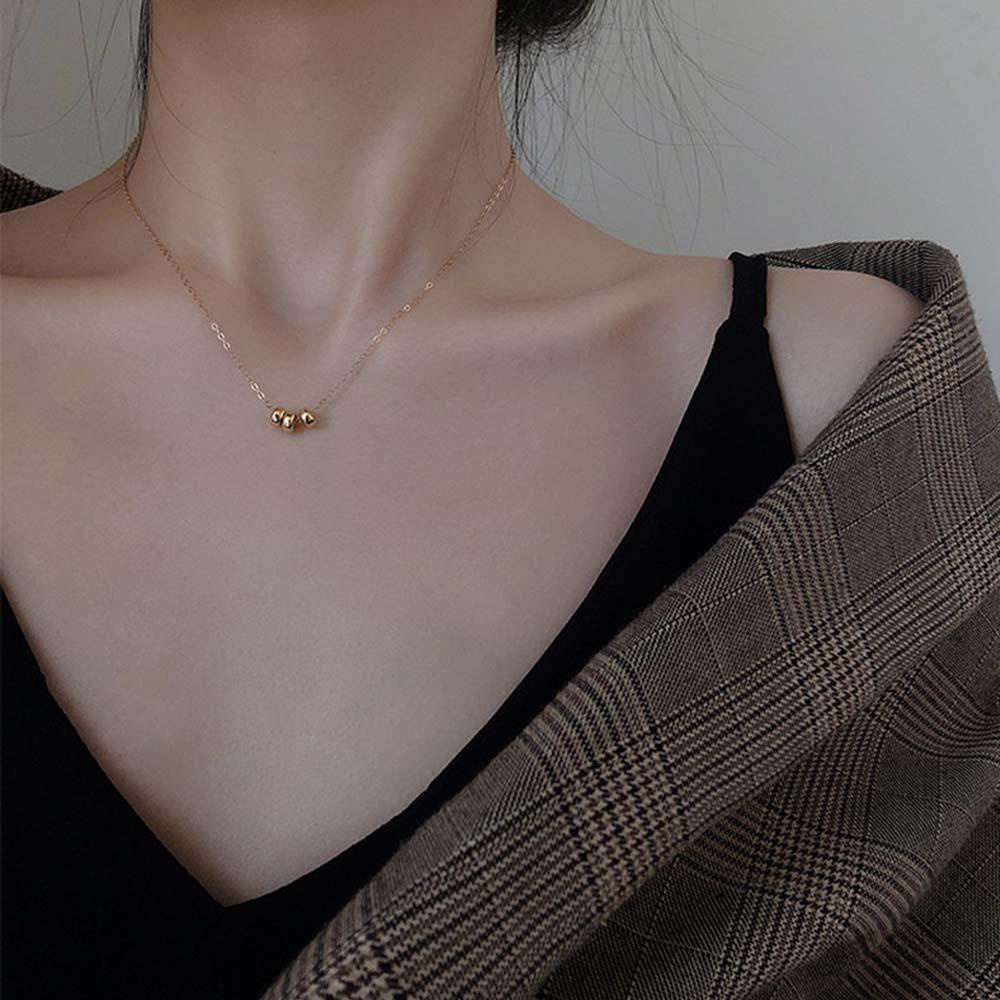 Vòng Cổ Choker Ba Lớp Bằng Đồng VANES1 Dành Cho Bạn Nữ