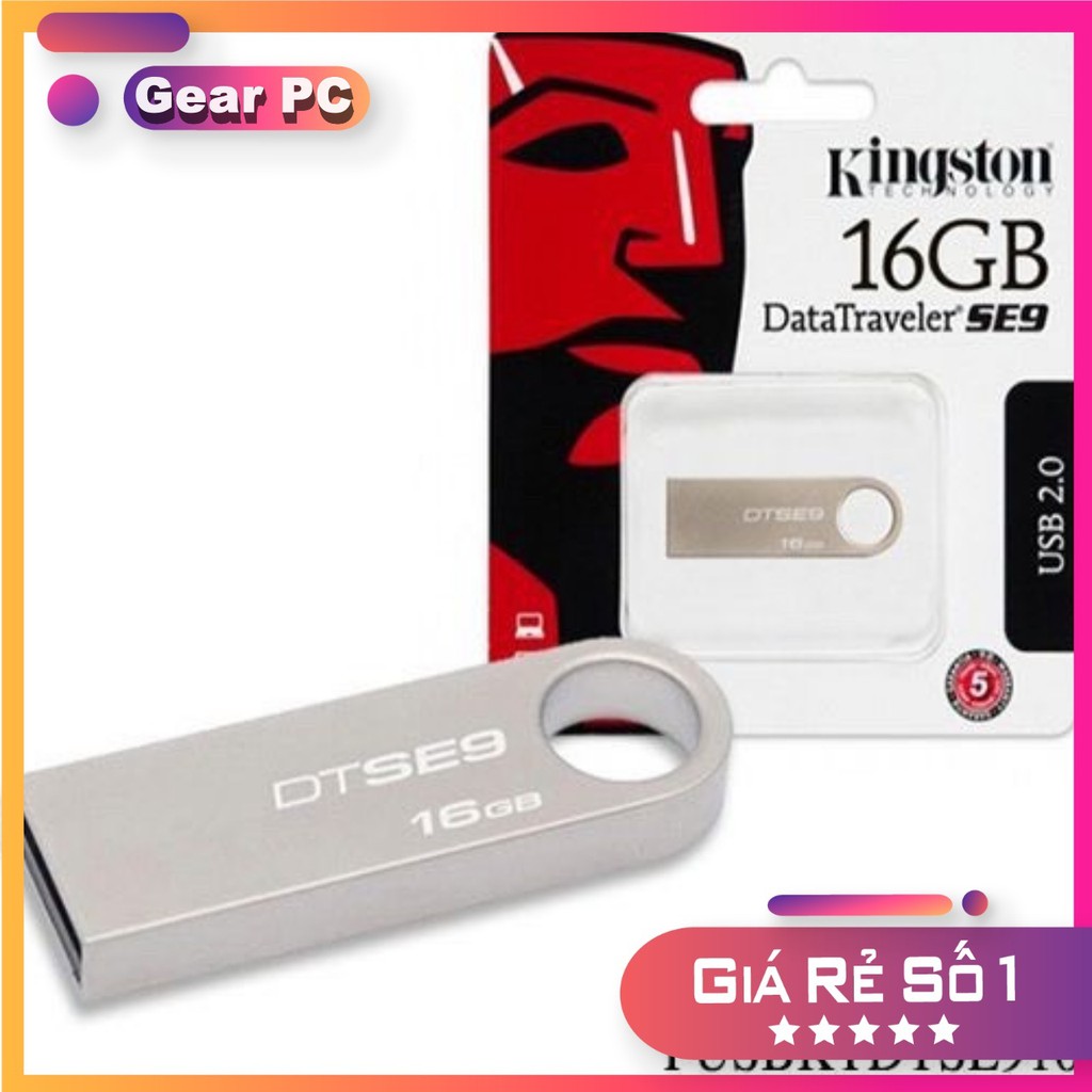 USB Kingston 16GB SE9 Vỏ Thép - 2.0 (hàng đủ dung lượng) - 2T_PC