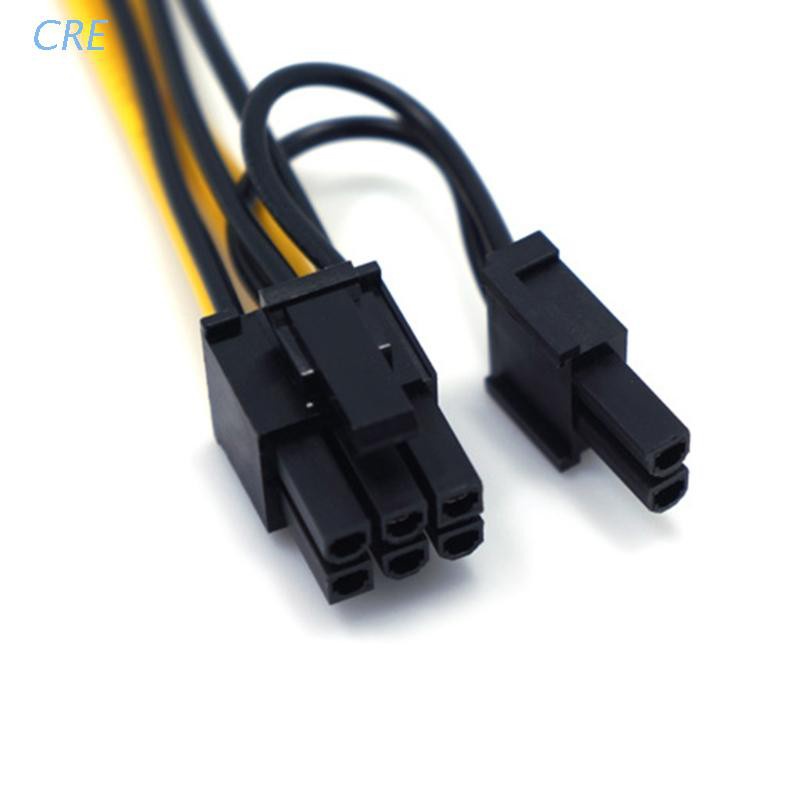 Dây Cáp Chuyển Đổi Nguồn Điện 6 Pin Sang 6 Pin Đầu Cắm Gpu 18awg Chuyên Dụng