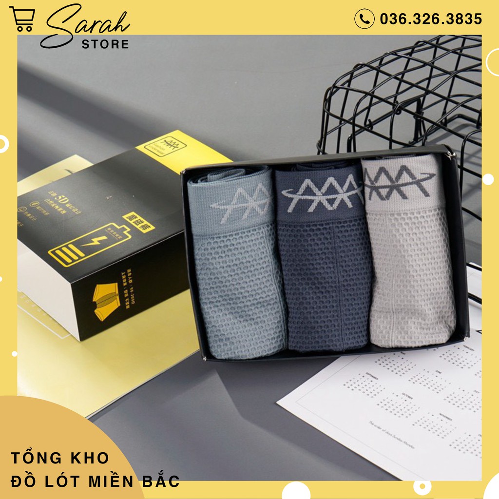 Hộp 3 Quần Sịp Nam Kháng Khuẩn Chất Liệu Cao Cấp AAA