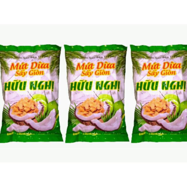 Combo 3 Gói Mứt Dừa Hữu Nghị Sấy Giòn Thơm Nức