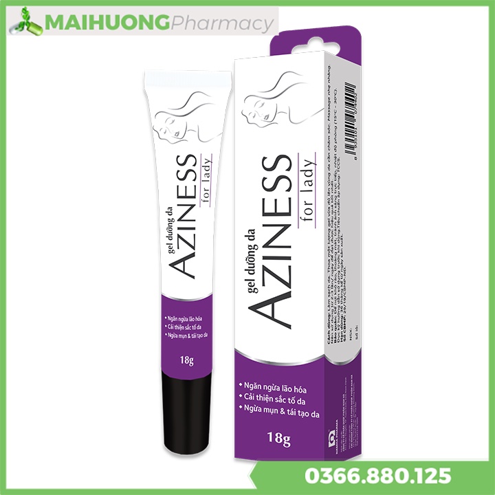 Kem Bôi Da Aziness for Lady Ngừa mụn trứng cá, giúp làm giảm mụn đỏ, kiểm soát bã nhờn hiệu quả.