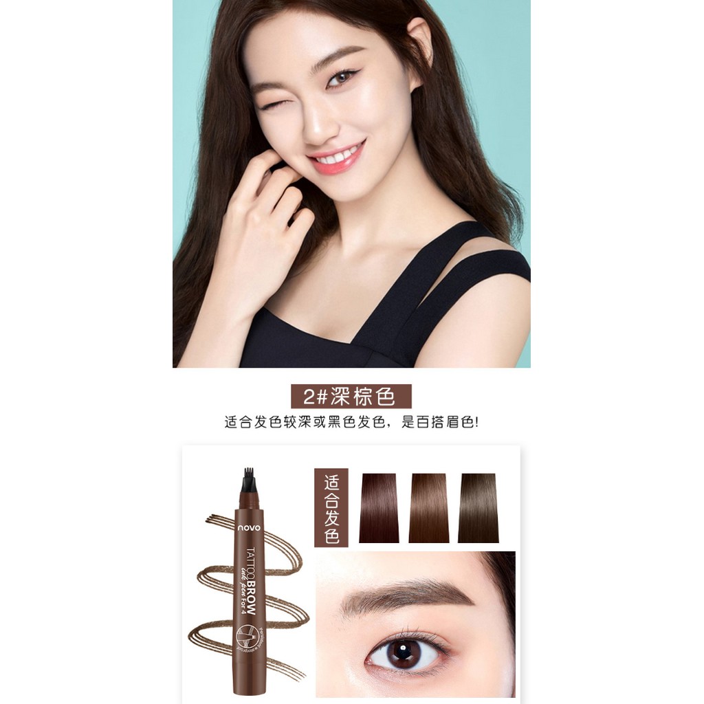 Chì kẻ mày NOVO sợi 4D chất lượng cao | BigBuy360 - bigbuy360.vn